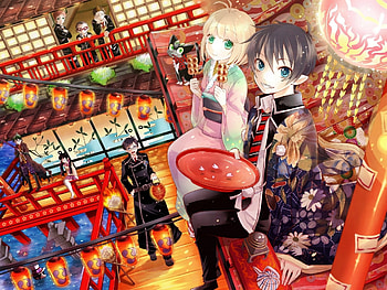 Blue Exorcist , backgrounds, Dark anime, Demon slaying HD wallpaper