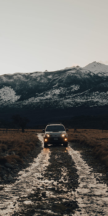 Toyota, Cars, Rocks, Road, Car, Suv, Front View HD phone wallpaper
