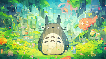 Totoro Mosaic, Totoro (My Neighbor Totoro), Studio Ghibli, mosaic, AI Art HD wallpaper