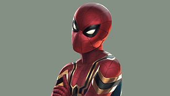 Iron Spidey, spiderman, superheroes, digital-art, artwork HD wallpaper