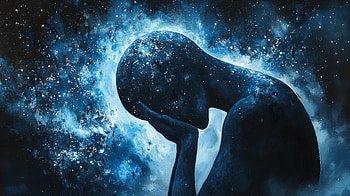 Sad Reflections: An Artistic Ultra, artistic, human, sad, Abstract, galaxy HD wallpaper