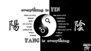Abstract Yin Yang Abstract Yin Yang HD wallpaper