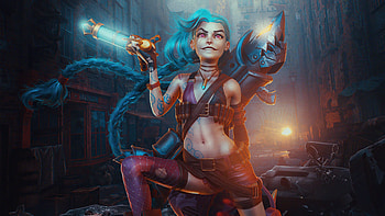 Jinx Arcane Lol, jinx-league-of-legends, arcane, league-of-legends, tv-shows, deviantart HD wallpaper