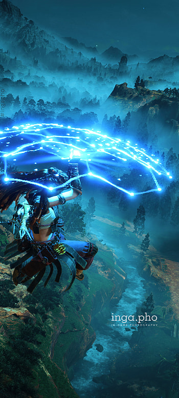 Aloy Forbidden West, ingapho, hfw, AloyForbiddenWest, HorizonForbiddenWest, ForbiddenWest, landscape HD phone wallpaper