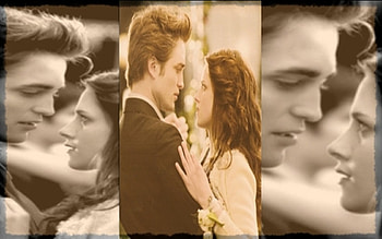 Edward and Bella, twilight, edward, bella HD wallpaper