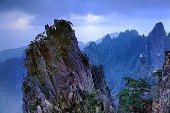 mountains, trees, amazing, rocks HD wallpaper