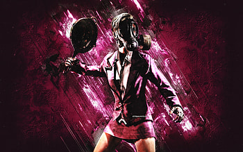 Pink Frying Pan, PUBG, PlayerUnknowns Battlegrounds, pink stone background, PUBG characters HD wallpaper