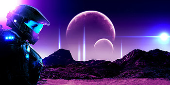 Retro Halo Space Suit Scifi , retro, halo, scifi, artist, artwork, digital-art, deviantart HD wallpaper
