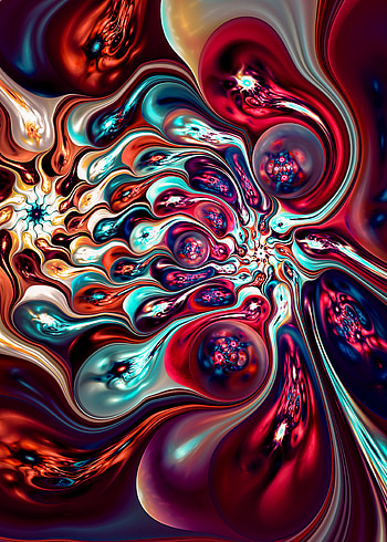 Abstract, Patterns, Circles, Shine, Bright, Multicolored, Motley, Brilliance, Paint, Form, Forms, Ovals HD phone wallpaper