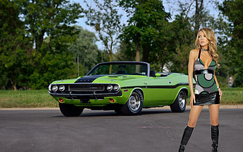 1970 Challenger - 426 Hemi R/T Convertible, model, challenger, blonde, cars HD wallpaper