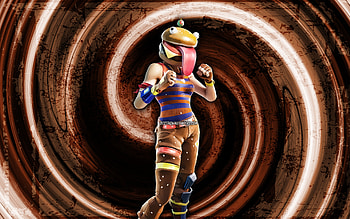 Sizzle, brown grunge background, Fortnite, vortex, Fortnite characters, Sizzle Skin, Fortnite Battle Royale, Sizzle Fortnite HD wallpaper