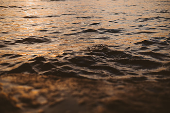 Nature, Water, Sunset, Waves, Glare, Ripples, Ripple, Wavy HD wallpaper