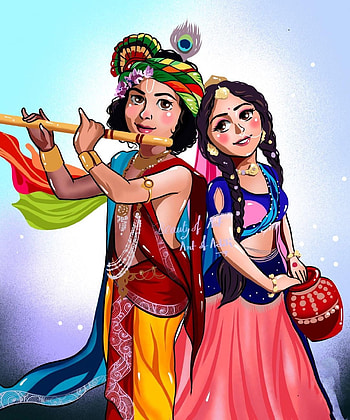 Radhe krishna , Radha Krishna HD phone wallpaper