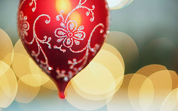 Christmas Decor, bokeh, decor, Christmas, red HD wallpaper