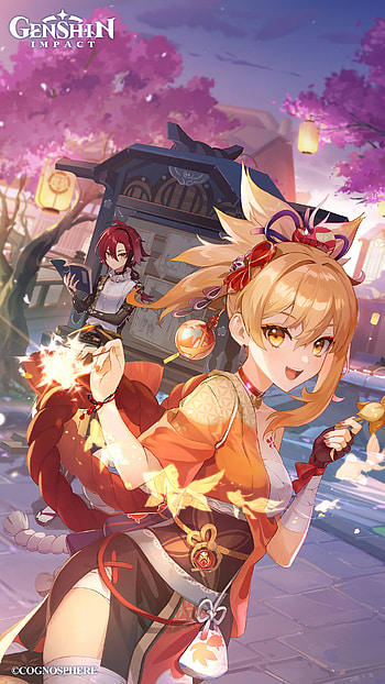 Yoimiya (Genshin Impact), video game, Genshin Impact HD phone wallpaper