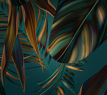 Texture, summer, golden, yellow, green, exotic, leaf HD wallpaper