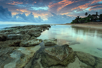 Nature, Water, Sunset, Stones, Sky, Sea, Shore, Bank, Transparent, Shades, Bottom HD wallpaper