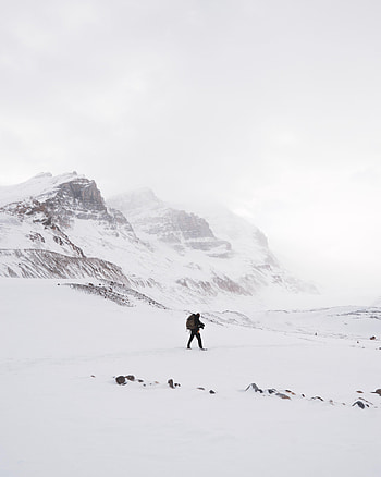 Nature, Snow, Rocks, Loneliness, Alone, Lonely HD phone wallpaper