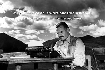 Ernest Hemingway, quote, Imgur, Restoration center HD wallpaper