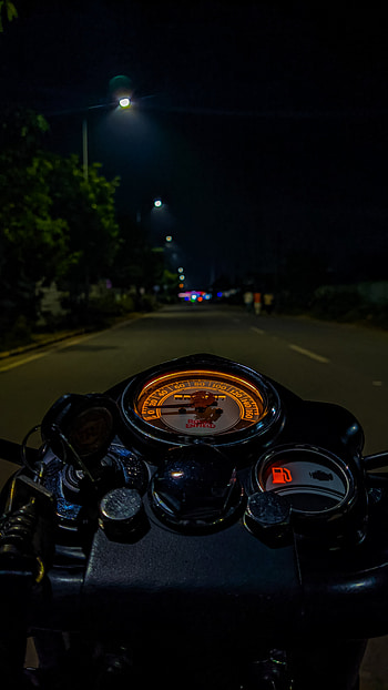 Royal Enfield, automotive lighting, street light HD phone wallpaper