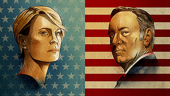 House of Cards, Claire and Frank Underwood, Tension-filled relationship, Dynamic duo HD wallpaper