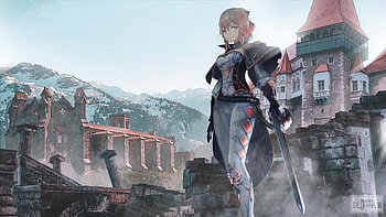 Jean With Sword Standing In Blue Sky Background Genshin Impact HD wallpaper