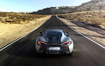 Mclaren 570S On Desert Road, mclaren, cars, racing HD wallpaper