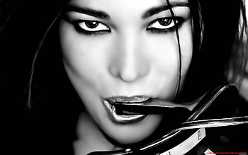 shoe, face, eye, woman HD wallpaper