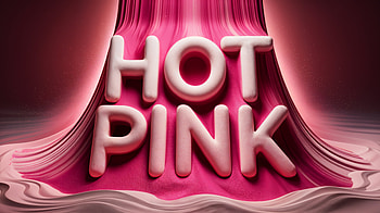 Hot Pink Vibes, HOT PINK, typography, colorful HD wallpaper