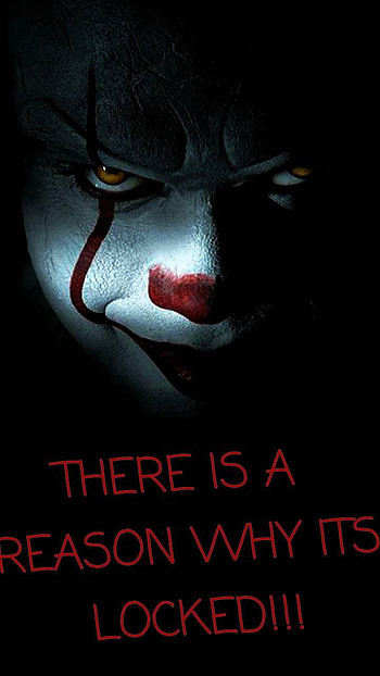 Pennywise thing. Dont touch my , Scary , Funny lockscreen, Creepy Quotes HD phone wallpaper