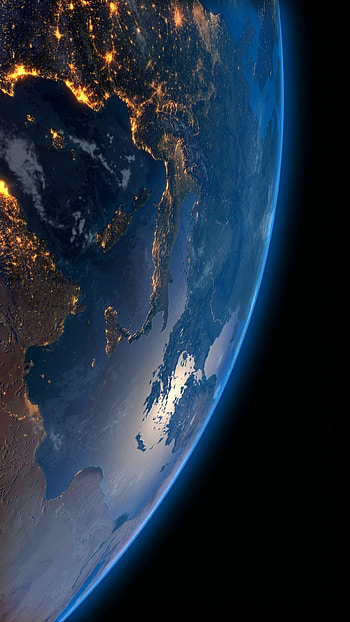 Earth at night, Space marvel, Astral landscapes, Spectacular backgrounds HD phone wallpaper