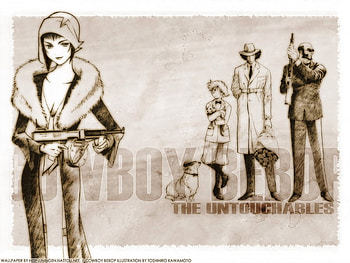 Cowboy Bebop, dog, anime, girl, fansty, boys HD wallpaper