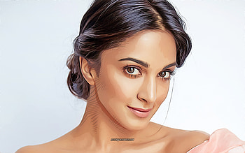 Kiara Advani, , vector art, Bollywood, indian actress, celebrity drawings, Kiara Advani drawing, indian celebrity, movie stars, Kiara Advani HD wallpaper