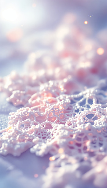 Lace Elegance: A Whimsical , texture, pink HD phone wallpaper