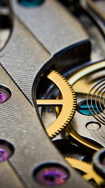 Artistic gears, Abstract patterns, Mechanical elegance, Visual intrigue HD phone wallpaper