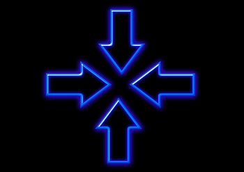 Dark, Neon, Backlight, Illumination, Arrows HD wallpaper
