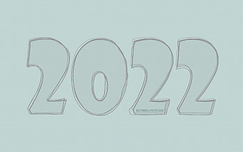 2022 sketch digits, , Happy New Year 2022, blue backgrounds, 2022 concepts, 3D art, 2022 new year, 2022 on blue background, 2022 year digits HD wallpaper
