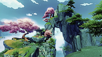 Genshin Impact — Arch of Blossoms Ultra, Genshin Impact HD wallpaper