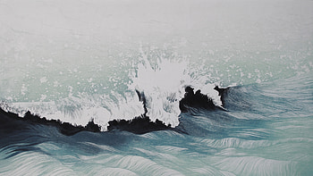 Waves On The Beach Artistic , waves, artist, artwork, digital-art HD wallpaper