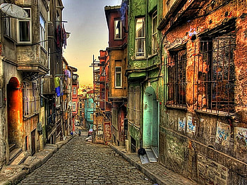 balat street, street, turkey, balat, istanbul HD wallpaper