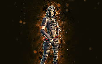 Spartan Assassin, , brown neon lights, Fortnite Battle Royale, Fortnite characters, Spartan Assassin Skin, Fortnite, Spartan Assassin Fortnite HD wallpaper