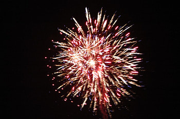 Fireworks, night, spreading, explosions, colors, sky HD wallpaper