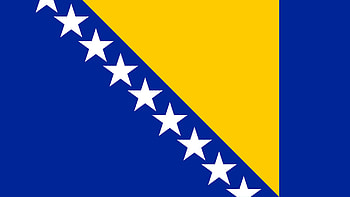 Bosnia and Herzegovina, Flag, U HD wallpaper