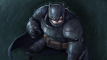 Old Dark Knight, batman, superheroes, artwork, digital-art, behance HD wallpaper