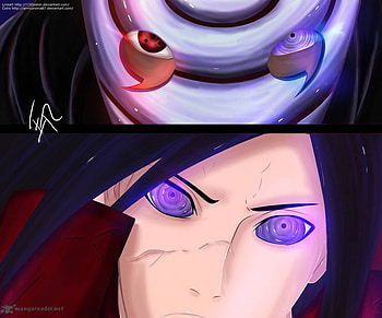 Tobi's Sharingan & Rinnegan, co-founder of konoha, fourth shinobi world war, imposter, kuchiyose edo tensei, true akatsuki leader, tobi, summoning impure world resurrection, sharingan, uchiha madara, rinnegan, naruto HD wallpaper