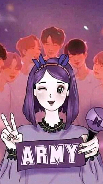 Bts Army Girl, Army, bts HD phone wallpaper