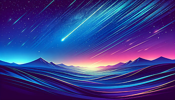 Majestic Shooting Star, shooting star, Stars, landscape, mountain, Night Sky HD wallpaper