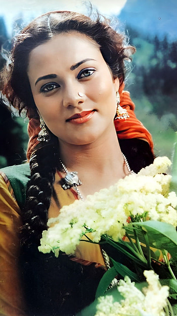 Mandakini, ram teri ganga maili, bollywood movie, vintage HD phone wallpaper
