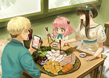 Spy x Family : Loid, Anya & Yor’s Cozy Family Moment, Loid Forger, Anya Forger, Yor Forger, Anime, Spy x Family HD wallpaper
