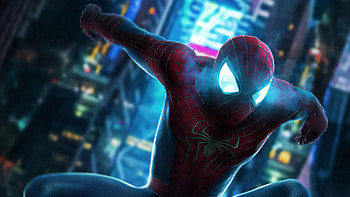 Spiderman Blue Eyes, spiderman, superheroes, artwork, artist, digital-art HD wallpaper